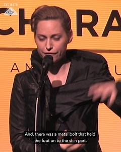 Aimee Mullins - a double amputee - explores her changing relationship with her prosthetic legs. 🎧 Listen to Aimee's full story at the link in our bio: https://themoth.org/stories/a-work-in-progress #TheMoth #Storytelling | The Moth