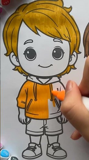 Tô màu búp bê dễ thương cho bé - Cute Doll Coloring pages for kids