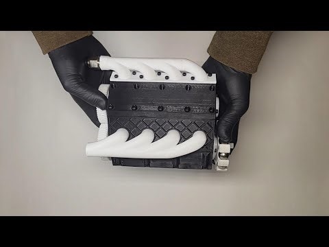 3D printed inline 4 compressed air engine