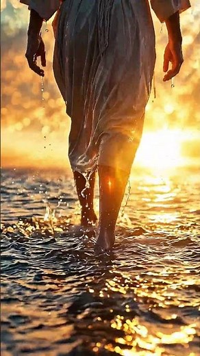 Jesus Christ Walking on Water ♥️ | Christian Wall Art #jesus #christianart #wallart