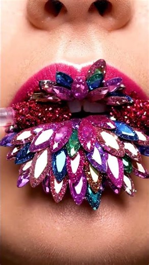 Gem-Feather Lipstick ASMR 💄✨ | Extreme Detail Melt & Heavy Layer Crystal Pops Sensation