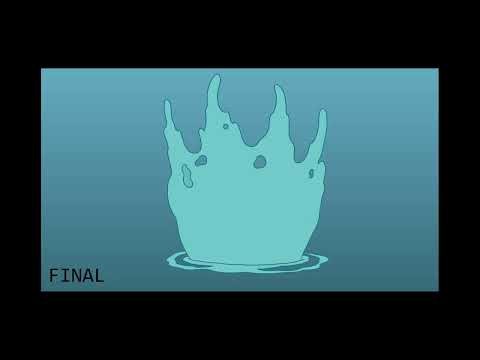 Water Splash Animation Process