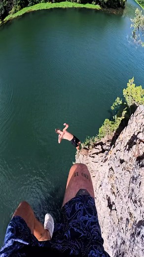 Enzo Benezet on Instagram: "“It feels like just falling” 🕊️ Petit pov avec @celyandvtch sur ce spot mythique, Toujours un plaisir de sauter au home spot 🥰 J’ai shot une autre pov avec ce running, je posterais dans quelques jours 👀 Shot on @insta360 ace pro #insta360 #insta360acepro 👟: @tropicfeel #cliffjumping #adrenaline #adventure"