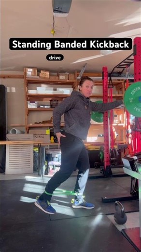 Standing Banded Kickbacks