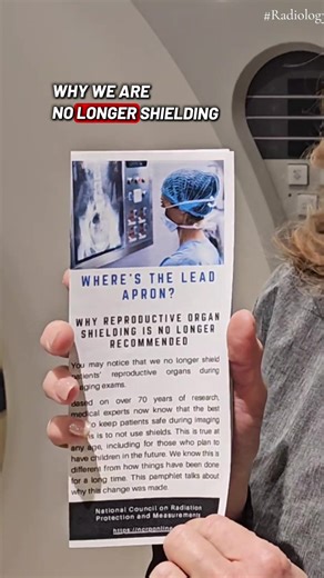 Copy the link below for the handout https://w3.aapm.org/cares/documents/NCRP_Gonadal_Shielding_Trifold.pdf #radiology #xraytech #healthcareworker #cttechnologist #medicalimaging