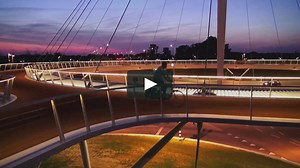 bird's-eye view Hovenring Eindhoven (the Netherlands) designed by ipv Delft