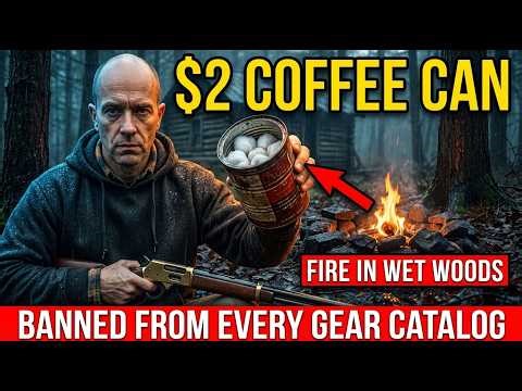 $2 Coffee Can KILLS Wet Wood, Dead Fires, Frozen Deer Camps in SECONDS. Industry BURIED It!