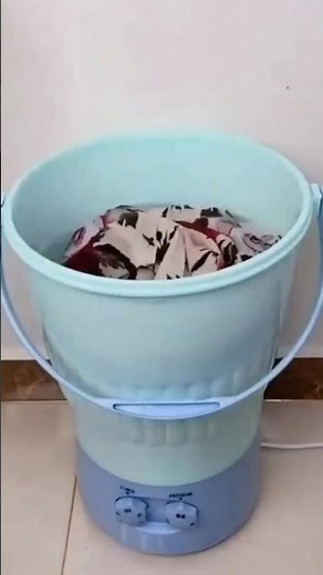 Amazon electric bucket mini washing machine online available 😍