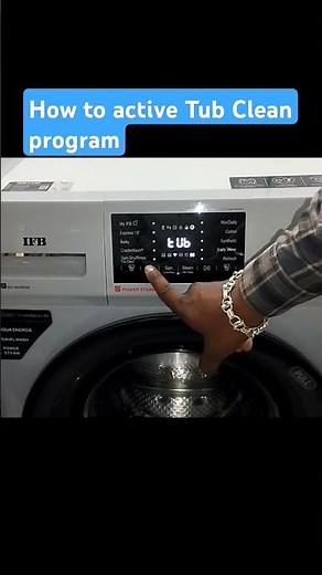 ifb front load washing machine tub clean | how to active tub clean program in ifb washing machine