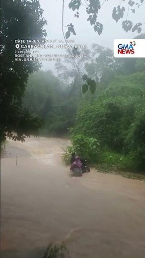 Mga guro sa Nueva Ecija, buwis-buhay ang pagtawid sa malakas na agos ng ilog... | GMA News