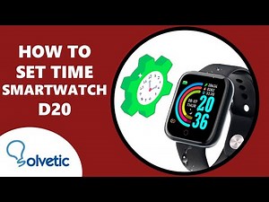 How to Set Time in Smartwatch D20 | How to Use Y68 Smart Watch