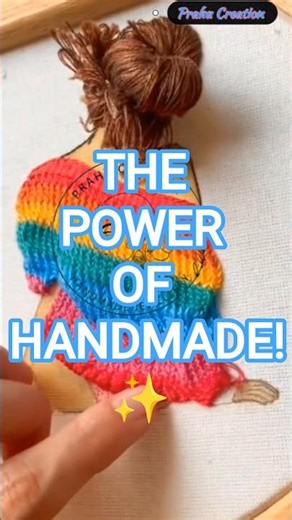 Rainbow Embroidery Magic: Ek Masterpiece Ki Kahani✨#shorts #ytshorts #art #trending #virel #trending