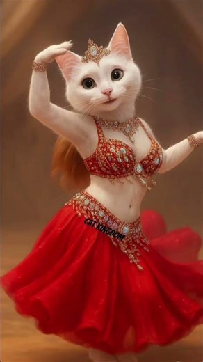 cutest kitten with belly dance 💃 #dance #cat #funny #funnycate #cute #dance #catie #catee