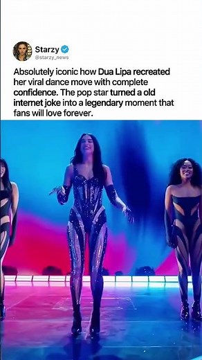 DUA LIPA RECREATES HER VIRAL DANCE