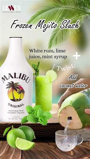 Frozen Mojito Slush Recipe 🍃 | Cool Down with This Minty Rum Cocktail!