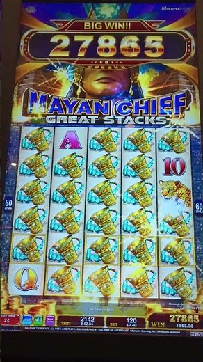 Massive Win on Mayan Chief Great Stacks !!!! Last Night