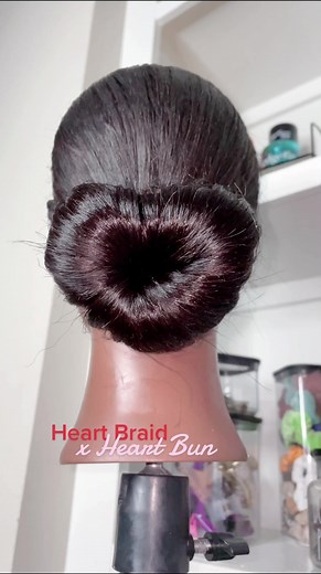 Valentine's Hair Inspiration: Heart Braids and Bun Tutorial