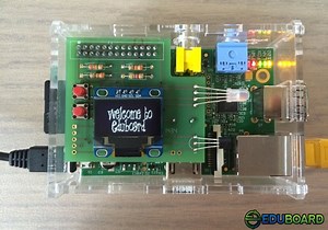 EduBoard Raspberry Pi OLED Display And Multi Function Board (video)