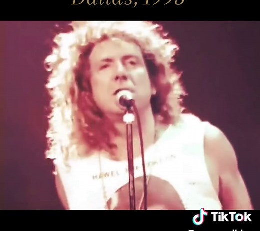 Robert Plant Dancing to 'Dancing Days' Live in Dallas 1995