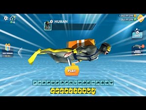 ALL HUNGRY SHARK EVOLUTION VS ALL HUMAN - Hungry Shark Evolution