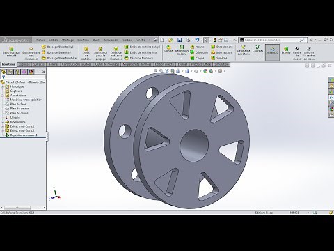 SolidWorks Tutorial 5 : Répétition Circulaire d'Esquisse et de Fonction ( Débutant )