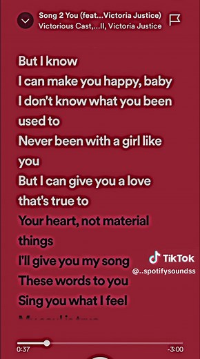 Victorious Song 2 You Lyrics | Victoria Justice Sped Up Sound