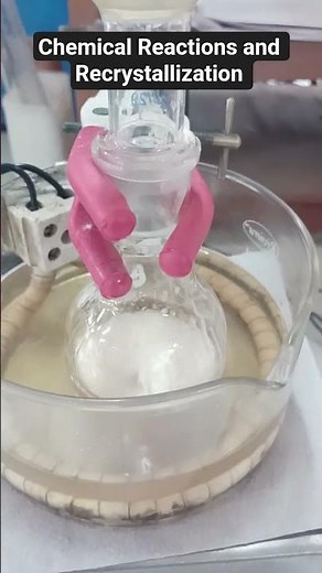 Chemical Reactions and Recrystallization. #practical #experiment #chemistry #crystallization