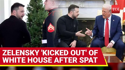 Zelensky 'Kicked Out' Of White House After Fight With Trump | Watch