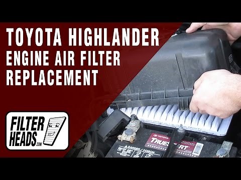 How to Replace Engine Air Filter 2009 Toyota Highlander V6 3.5L | TA35432, AF9010