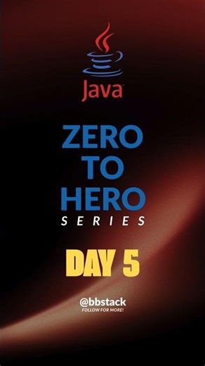 Java Zero → Hero 🚀 | Day 5 | Java series