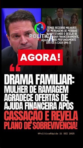🚨Advogada Rebeca Ramagem, mulher do ex-deputado federal Alexandre Ramagem (PL-RJ), agradeceu as...