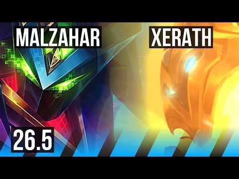MALZAHAR vs XERATH (MID) | Good KDA: 7/1/12 | KR Diamond | 26.5