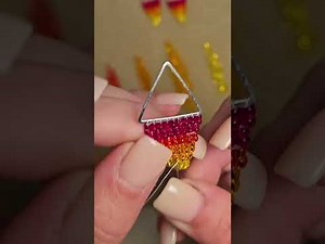 Bead Tutiorial #beading #tutorial how to finish #beadedearrings using thread tension #jewelry