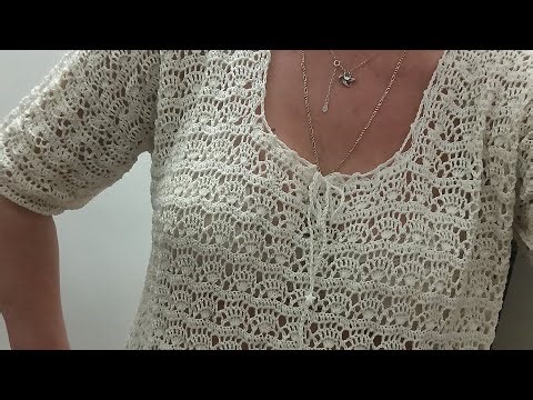 Bluza de damă croșetată Maria, tutorial pentru începători.Tutorial women's bluza crocheted.