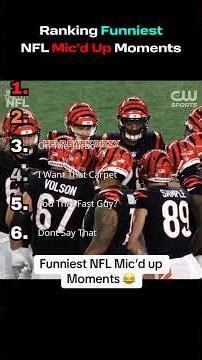 Ranking Funniest NFL Mic'd Up Moments