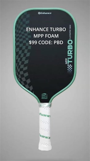 Enhance Turbo MPP foam releasing NOW!!! #pickleball #pickleballpaddle #shorts