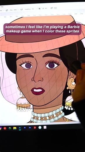 Sprite in progress for our mystery visual novel Ventreville: A Cure for Sorrow #digitalarr #shorts