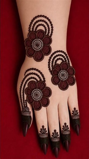 mehndi design for front hand|| mehandi design|| easy mehndi design||