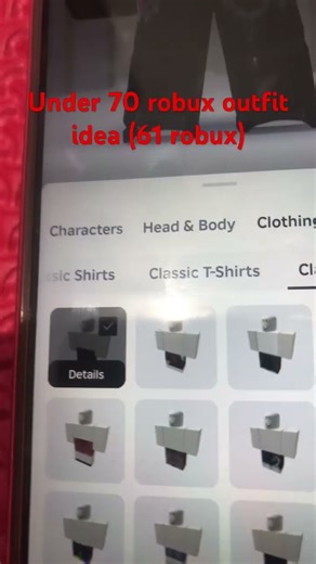 Under 70 robux outfit idea #outfit #roblox