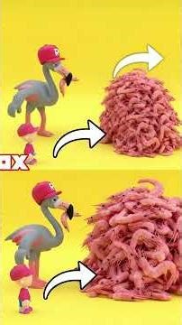 ROBLOX: The SECRET Why Flamingos Are PINK! 🦩 #roblox #pyramidsofegypt #scienceforkids