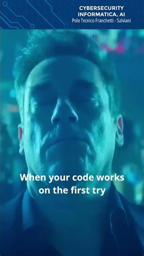 When you run your code…and it works on the first try