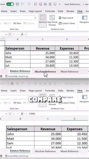 Master Excel: View Multiple Sheets Side by Side! #shorts