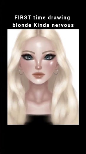 First time blonde girl..... #art #drawing #artist