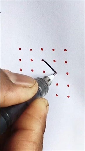 small rangoli #dailyrangoli #rangoli #dotsrangoli #muggulu #shortviral #shortsfeed