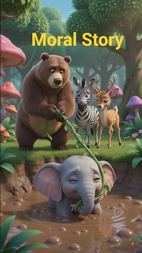 The Little Elephant and the Kind Bird 🐘🐦 | Moral Story for Kids in Hindi | Kids Shorts | Hindi Story