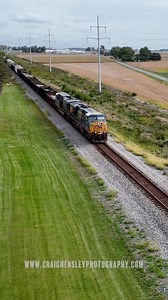 6.3K views · 290 reactions | Southbound CSX manifest in the Toledo Sub #reels #reelsvideo #train #drone #railroad #railway #rail #video | Craig Hensley Photography | Facebook