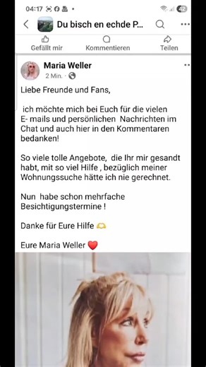 Danke an alle 🫶 | Maria Weller