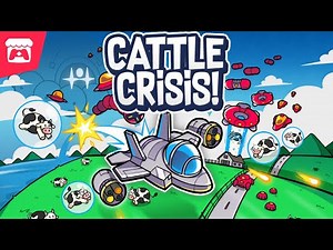 Cattle Crisis - Pilot your fighter jet to defeat evil aliens and save our precious cows!
