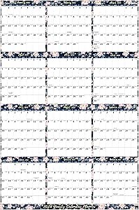 2024 Yearly Wall Calendar - Yearly Wall Calendar 2024, 2024 Wall Calendar with Julian Date, From Jan. 2024 to Dec. 2024, Thick Paper, Vertical, 34.4" x 22.8" (Open) - Floral