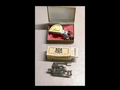 Vintage Attachments. Chadwick Zigzagger and Greist Blind Stitch Hemmer